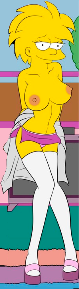 breasts croc_(artist) female human maggie_simpson navel negrosaiki solo the_simpsons yellow yellow_body