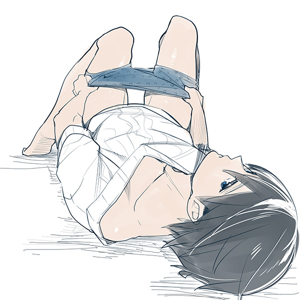 free! haruka_nanase looking_at_viewer male male_only solo