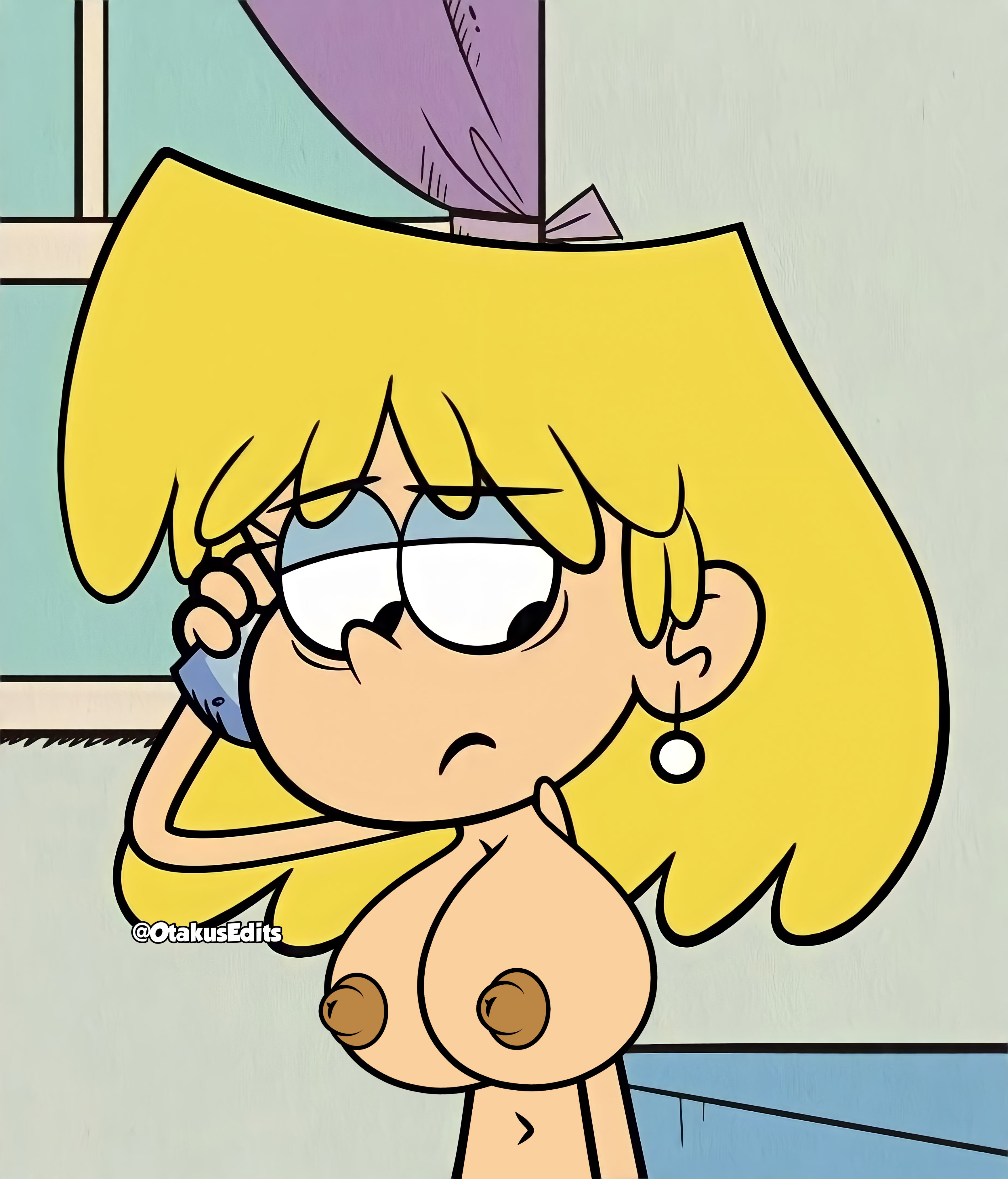 accurate art style, blonde hair, edit, female, lori loud, nickelodeon, otakusedits, screenshot edit, the loud house
