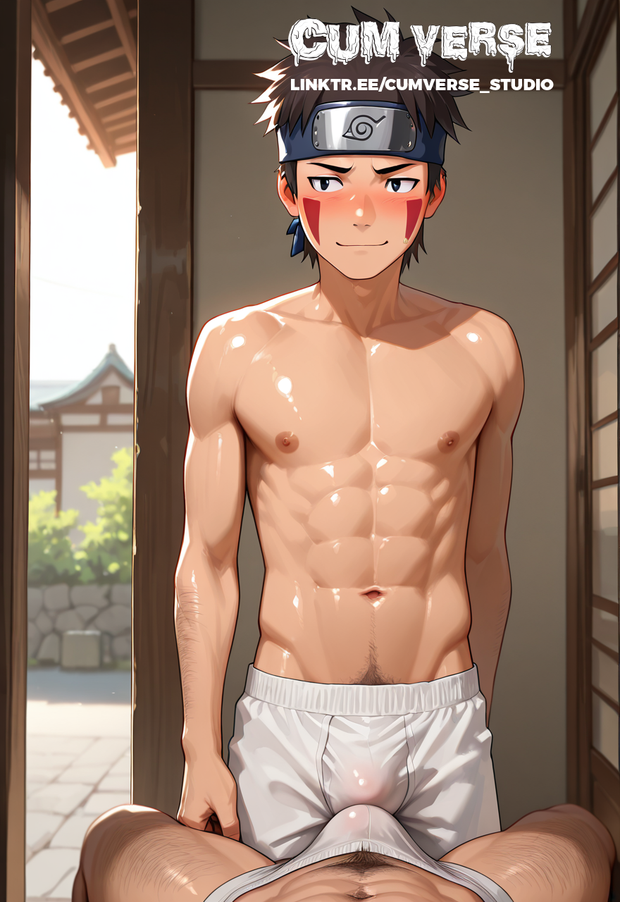 ai_generated gay gay_male inuzuka_kiba kiba_inuzuka naruto naruto_(classic) naruto_(series) naruto_shippuden yaoi