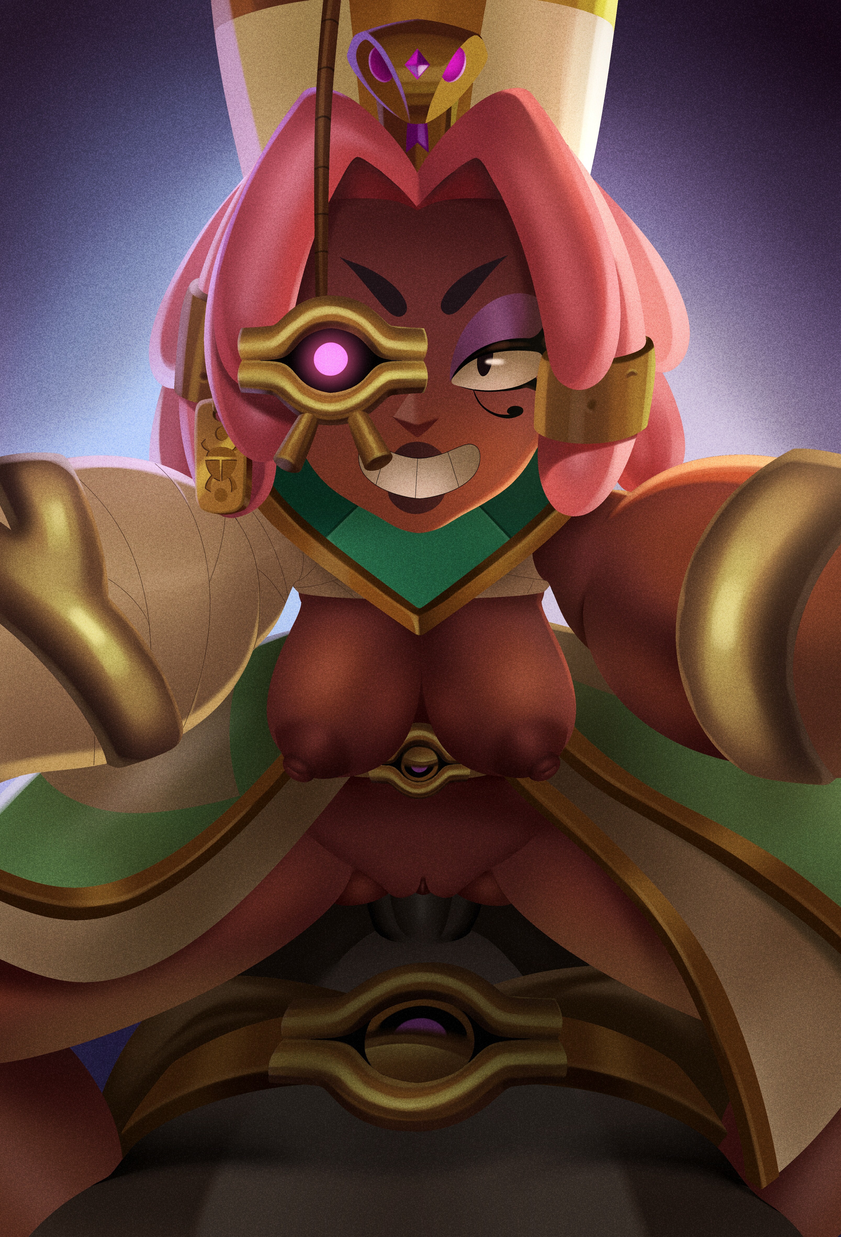 bean smile, brawl stars, colonel ruffs (brawl stars), dangeroux, female, juju (brawl stars), queen juju (brawl stars), tagme, teeth