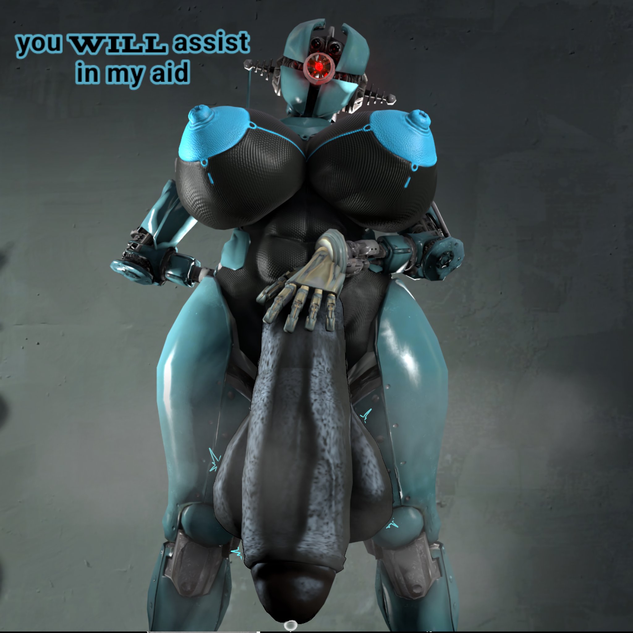 1futa, 3d, anon, assaultron, balls, ballsinmymouth, big balls, big breasts, big penis, breasts, curvy, emanata, fallout, female, futanari, half-erect, huge breasts, huge cock, hyper, hyper penis, imminent rape, imminent sex, intersex, large breasts, large penis, musk, musk clouds, musky cock, penis, pov, precum, robot, robot futa, robot girl, robot humanoid, sfm, source filmmaker, taker pov, talking to viewer, text, twitch lines, ych