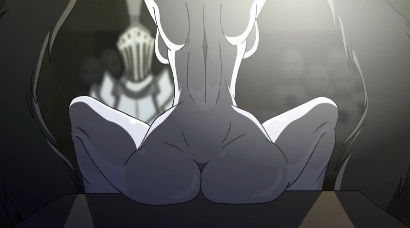 ass, bandai namco, bearer of the curse, crow demon, dark souls, dark souls 2, demon, demon girl, epicfacefist, fromsoftware, male/female, monster, monster girl, ornifex, sitting