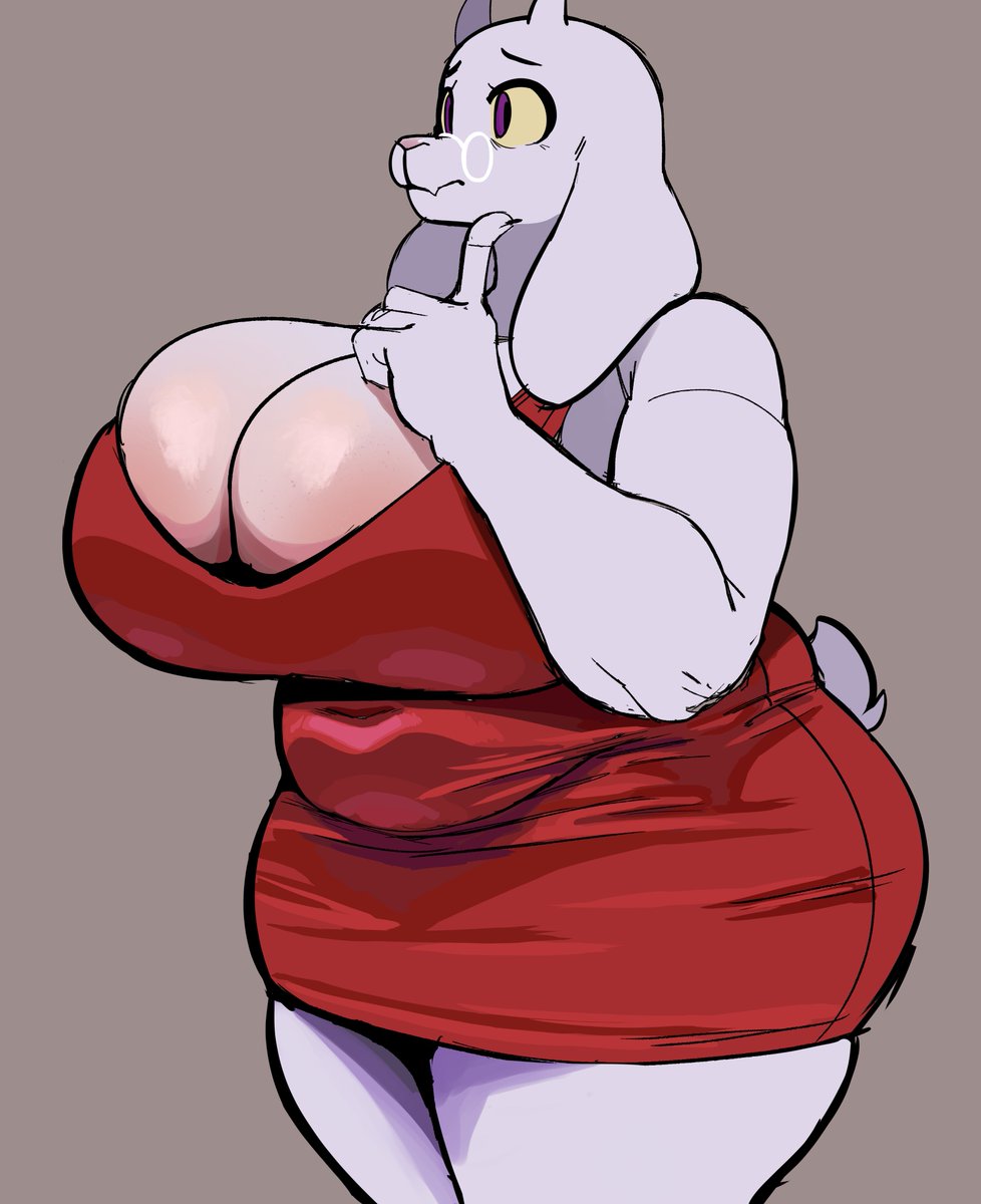 1girls, animal ears, animal tail, anthro, big breasts, breasts, clothing, dress, female, female only, horns, huge breasts, isolatedartest, large breasts, mature, mature female, mature woman, milf, mother, plump, red dress, red eyes, short dress, solo, solo female, tail, thick thighs, thighs, toriel, undertale, voluptuous, voluptuous female, white skin