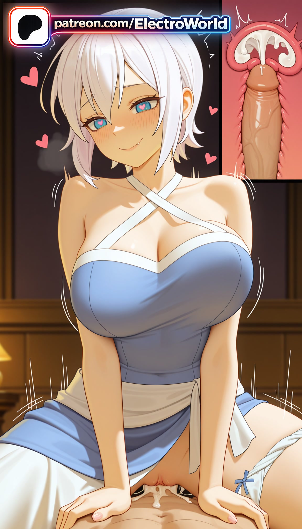 1boy 1girl 1girls 2026 ai_generated artist_name blush boobs breasts bust cervix chest cleavage clitoral_hood clothed_sex cock cowgirl_position criss-cross_halter cross-section cum cum_in_pussy deep_penetration dick ejaculation electroworld exposed_pussy fairy_tail fucking girl_on_top happy_sex heart heart-shaped_pupils hetero hi_res high_quality high_resolution highres intercourse internal_cumshot juicy_pussy lisanna_strauss love_making motion_lines overflow ovum panties patreon patreon_username penetration penis pubic_hair pussy riding sex sexual_intercourse short_hair stable_diffusion straddling symbol-shaped_pupils tight_pussy tits uncensored underwear uterus vagina vaginal watermark white_hair woman_on_top x-ray