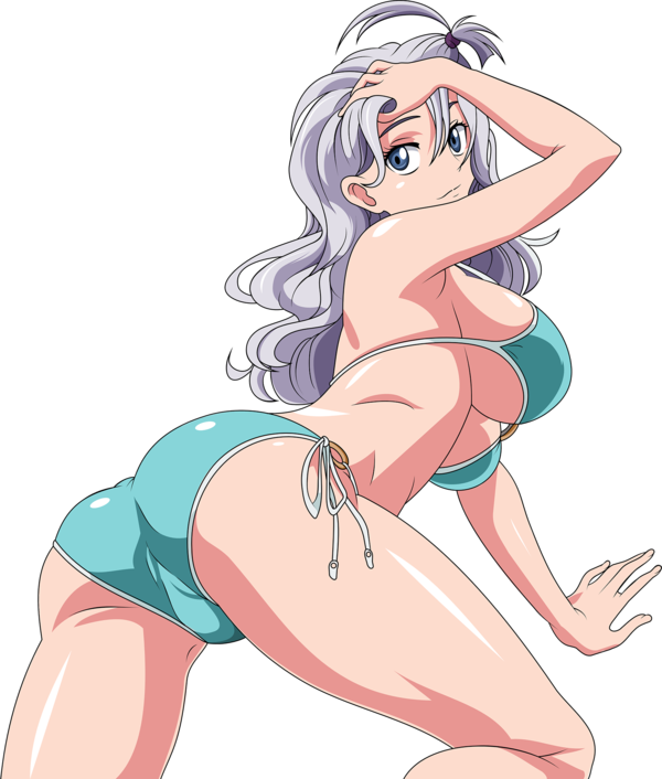 1girls admontanheiro ass bikini dat_ass fairy_tail female female_only mirajane_strauss presenting solo