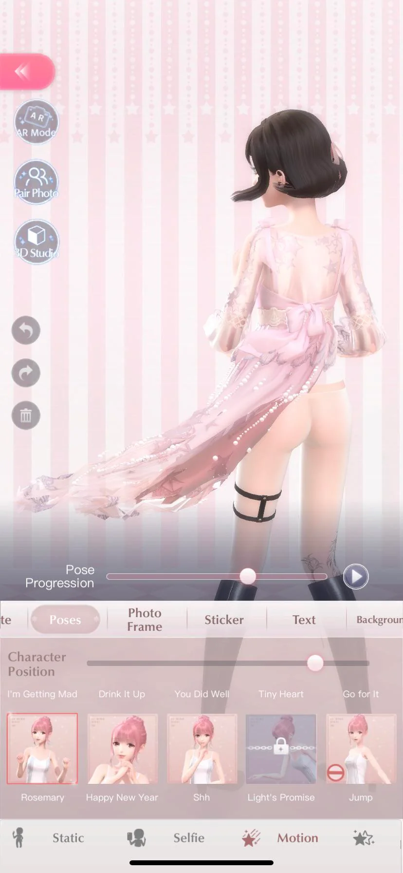 bug glitch in-game in_game infinity_nikki ingame nikki pink_hair screenshot shining_nikki