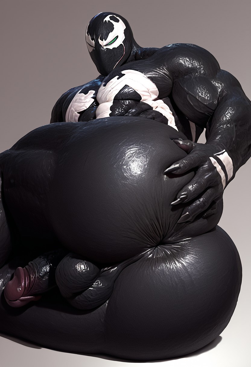 abs absurd_res ai_generated ass ass_focus ass_to_viewer ass_up balls biceps black_background black_balls black_body black_penis body_armor demon enormous_ass feet foreskin genitals glans glistening glistening_body grabbing_ass green_eyes hands_behind_head hellspawn hi_res huge_ass humanoid image_comics large_cock laying_on_side light looking_at_viewer male male_focus male_only markings missionary missionary_position mouthless muscular muscular_humanoid muscular_male navel netherrealm_studios not_furry_focus nude on_back outside outside_view pecs penis pink_glans presenting presenting_anus presenting_ass presenting_asshole presenting_hindquarters retracted_foreskin shadow simple_background solo spawn spawn_(series) sweaty sweaty_body sweaty_butt white_markings