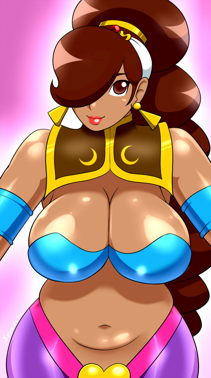 big_breasts breasts dark_skin power_stone rouge_(power_stone) sh speeds