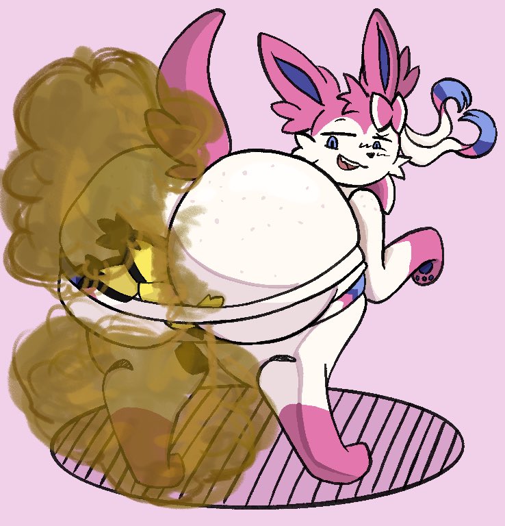 2boys, 2d, ass, big ass, big butt, big fart, bratty femboy, brown fart, brown fart cloud, dior (mordredlefey), face in ass, facefart, fart, fart cloud, fart fetish, fart in face, farting, farting in face, feral, freckles, freckles on ass, furry, furry only, gassy park, huge ass, huge butt, large dom small sub, looking back, looking over shoulder, male, male fart, male/male, naked, no genitals, no sex, nonhuman, nude, on all fours, pichu, pokemon, pokemon (species), ribbon, size difference, smile, standing, stuck in ass, sylveon, tagme, tail, thighs, tied to butt, trapped in butt, white body, yellow body