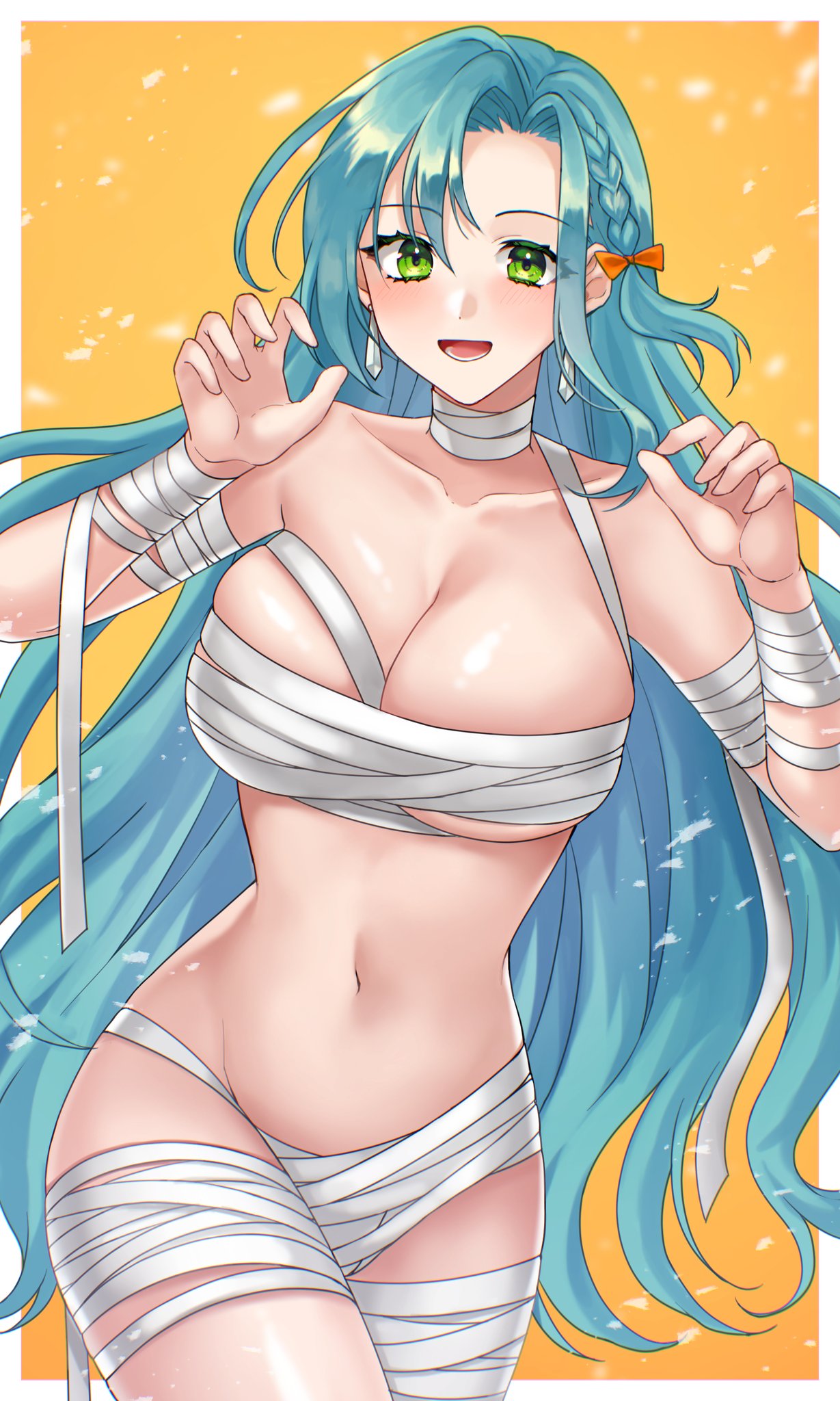 breasts chloe_(fire_emblem) female female_only fire_emblem fire_emblem_engage h_nyoro nintendo open_mouth solo