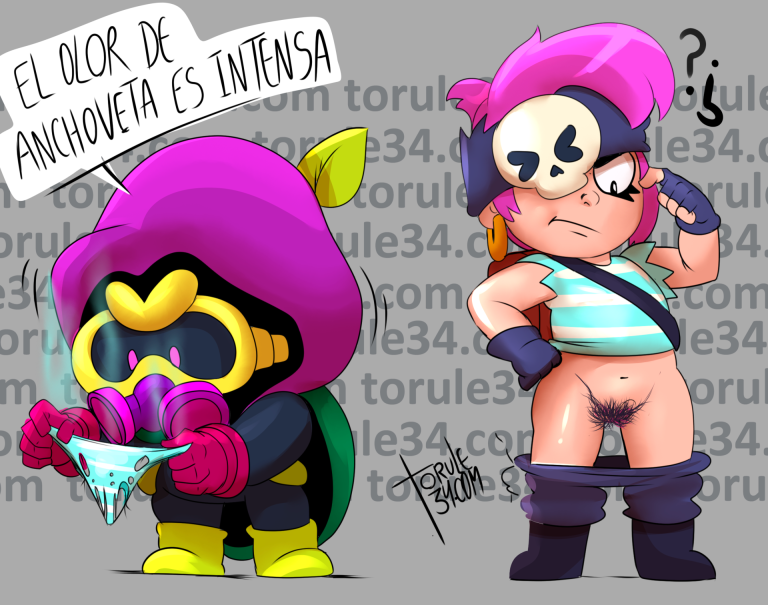 1boy 1girls brawl_stars confused cordelius_(brawl_stars) female hairy_pussy male mushroom no_panties panties pants_down penny_(brawl_stars) pink_hair pirate supercell torule34