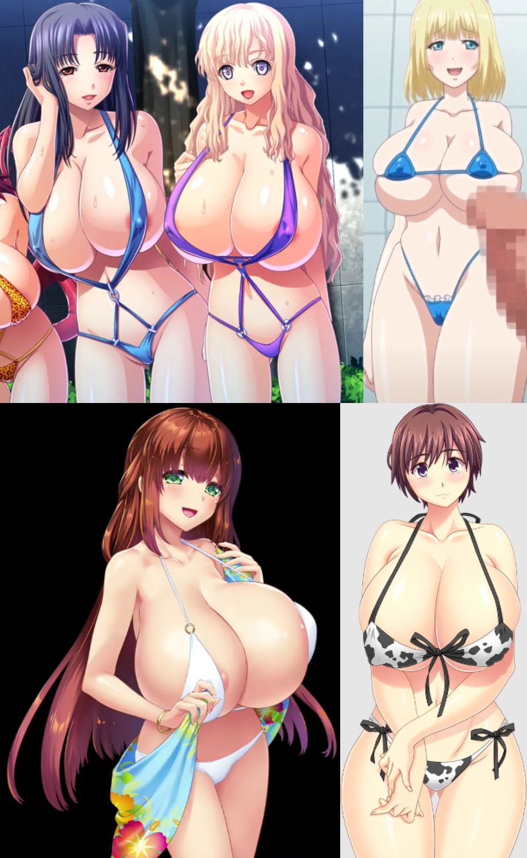 5girls alisa_(katainaka_ni_totsui_de_kita_russia_musume_to_h_shimakuru_ohanashi) animal_print anime_screencap bikini breasts cleavage covered_erect_nipples cow_bikini cow_girl cow_print cow_tail female female_only fukunaga_koharu huge_breasts katainaka_ni_totsui_de_kita_russia_musume_to_h_shimakuru_ohanashi kyonyuu_fantasy kyonyuu_fantasy_gaiden_2 kyonyuu_reijou_mc_gakuen luceria_von_diamante maou_ga_gendai_sekai_ni_tensei_shitara_oppai_o_medenakute_wa_naranaku_natta_ken micro_bikini milf multiple_girls multiple_images no_sex ova queen rokusaanu_do_dejiiru russian_female russian_girl swimsuit yawato_iroha