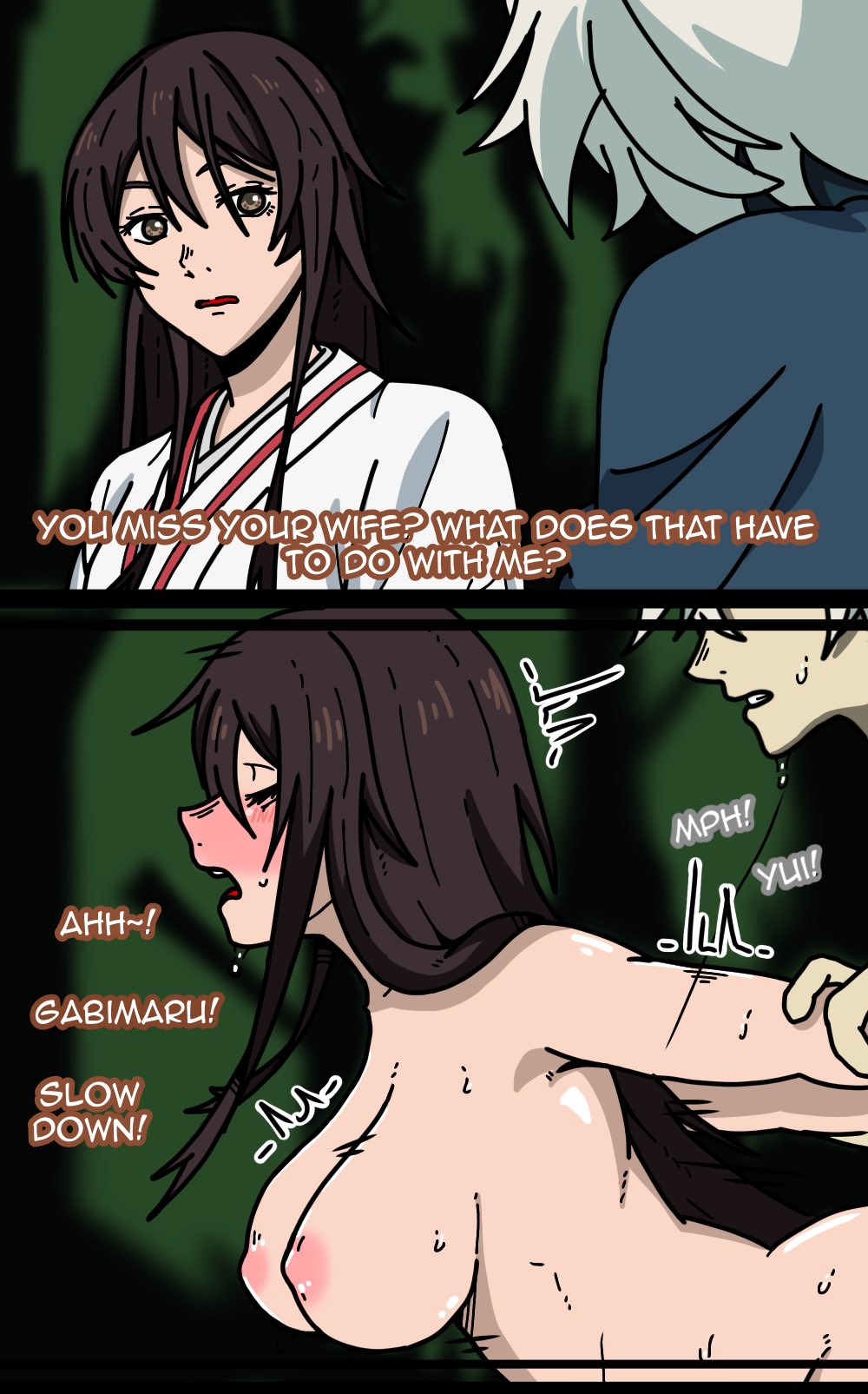 1boy, 1girls, apoelayoshi7, boobs, breasts, doggy, doggy position, doggystyle, gabimaru, jigokuraku, nipples, no bra, sex, tits, vagina, vaginal, vaginal insertion, vaginal penetration, vaginal sex, yamada asaemon sagiri