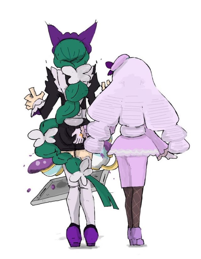 2girls, ass, ass grab, female only, harujio (pokemon), interracial yuri, jacinthe (pokemon), lebanne (pokemon), poke0gl bl nlok, pokemon, pokemon legends: z-a, pokemon za, yukari (pokemon), yuri