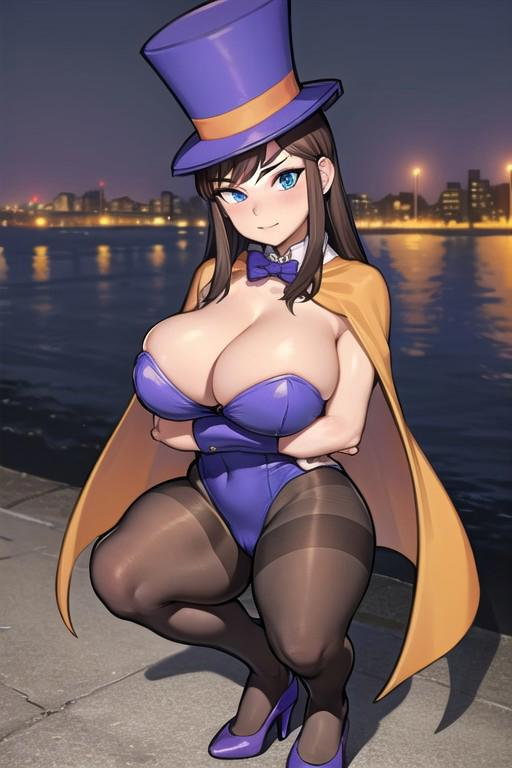 1girls a_hat_in_time aged_up ai_generated ass big_ass big_breasts cape civitai detached_collar female female_focus female_only hat_adult hat_kid high_heels hornyboobstard huge_ass huge_breasts large_ass large_breasts leotard light-skinned_female light_skin looking_at_viewer magician_hat more_at_source oppai pantyhose purple_leotard selfie selfie_pose skindentation sole_female tagme tights voluptuous voluptuous_female