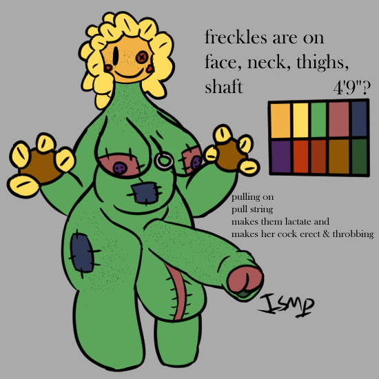 1:1 1futa animate_inanimate anthro button_nipples electronic_arts elemental_creature fan_character female flora_fauna flower flower_creature foreskin freckled_face freckled_legs freckled_penis freckled_thighs freckles garden_warfare genitals green_body gynomorph intersex ishitmypants ishitmypants living_plushie long_foreskin model_sheet patch_(fabric) penis plant plants_vs._zombies plants_vs_zombies plushie popcap_games potbelly pull_string short_stack solo starfry_(ishitmypants) stuffy_flower_(pvz) stuffy_sunflower sunflower_(pvz)