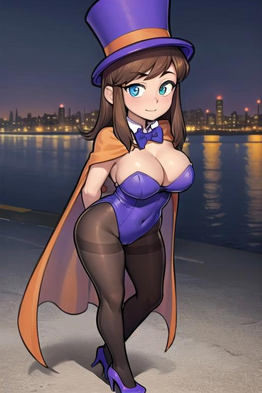 1girls a_hat_in_time aged_up ai_generated ass big_ass big_breasts blue_eyes brown_hair cape civitai detached_collar female female_focus female_only hat_adult hat_kid high_heels hornyboobstard huge_ass huge_breasts large_ass large_breasts leotard light-skinned_female light_skin long_hair looking_at_viewer magician_hat more_at_source oppai pantyhose purple_leotard selfie selfie_pose skindentation sole_female tagme tights voluptuous voluptuous_female