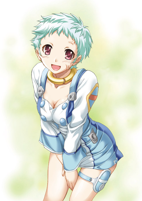 eureka eureka_7 eureka_seven eureka_seven_(series) miniskirt shiruko skirt solo thigh_strap