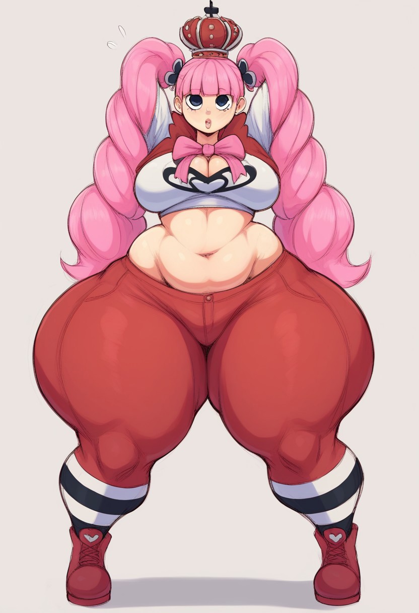 ai_generated big_ass big_breasts bottom_heavy chubby female female_only gvukub one_piece perona plump thick_thighs wide_ass wide_hips