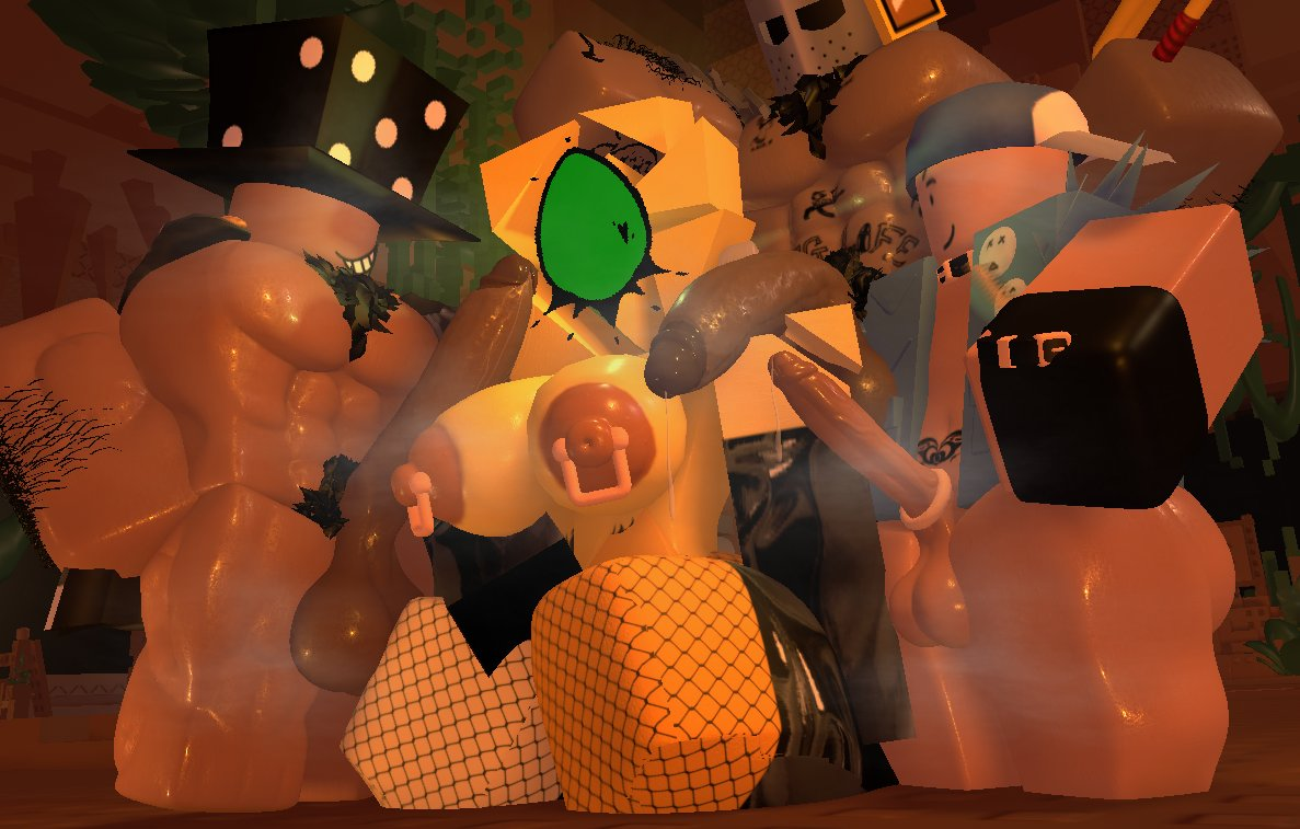 1girls, 3boys, 3d, areolae, balls, block (die of death), breasts, brown skin, civilian (die of death), cock, cock hungry, cock ring, collar, crouching, crouching female, die of death (roblox), earrings, eyelashes, eyeshadow, fishnet legwear, fishnet stockings, fishnet thighhighs, fishnets, foursome, goth, goth girl, hairy chest, hairy male, harken (die of death), hat, heart, heart-shaped pupils, helmet, knight helmet, latex, latex clothing, latex gloves, latex thighhighs, male, multiple males, multiple penises, musky cock, nipples, one eye, orgy, pale skin, penis, penis in face, penises, penises everywhere, precum, precum drip, precum on penis, pubic tattoo, roblox, roblox game, robloxian, size difference, spear, statue, tagme (artist), tagme (character), tattoo, taunt (die of death)