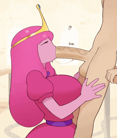 1boy, 1female, 1girls, 1male, 2d, 2d animation, adventure time, animated, big breasts, blowjob, blowjob only, breasts, cartoon network, clothed, clothed female, clothed female nude male, deepthroat, dryvial, fellatio, gif, light skin, light-skinned male, longer than 10 seconds, male, nude male, nude male clothed female, oral, oral sex, penis, pink hair, pink skin, princess bubblegum, tagme, thekingangus