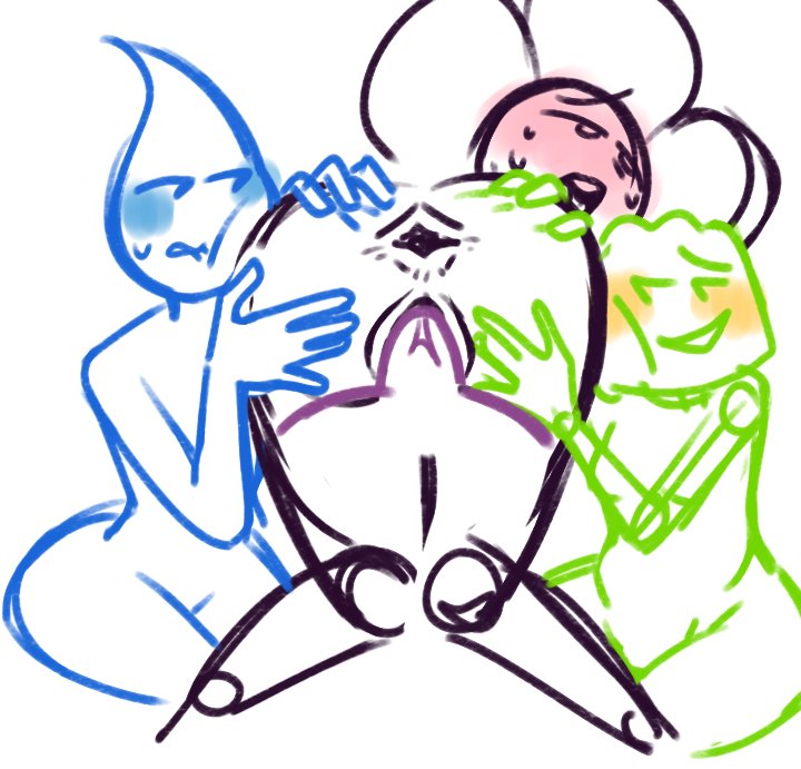 1ambiguous, 2girls1futa, 3girls, ahe gao, alternate version available, balls deep, battle for dream island, bfdi, big penis, blush, blushing, dickgirl, flower (bfdi), futa on female, futanari, gelatin (bfdi), head on ass, humanoid penis, jealous, kmitsumi, lollipop (bfdi), nervous, object head, object show, object shows, penis, screaming in pleasure, sex, spread anus, spread ass, spread pussy, sweat, teardrop (bfdi), vaginal, vaginal penetration