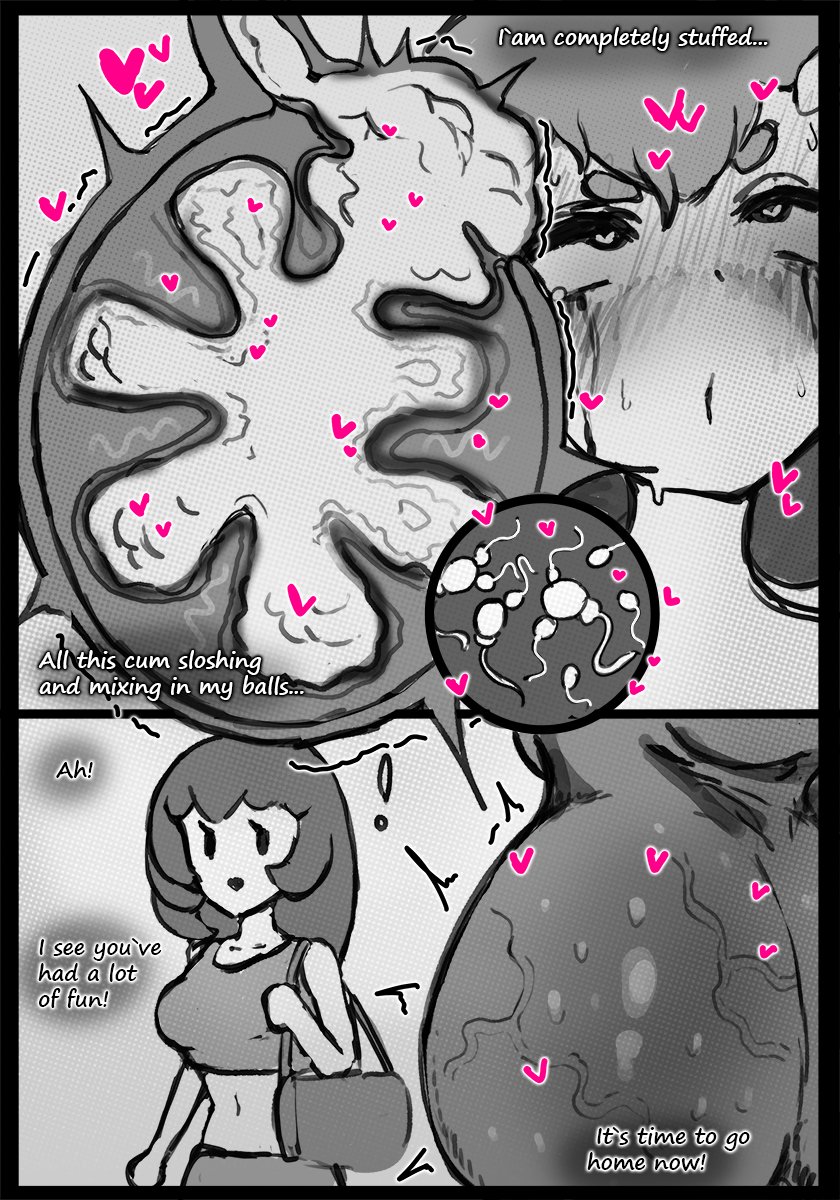 1futa, 1girls, balls, balls impregnation, balls inflation, balls x-ray, collaboration, comic, cum in balls, cum in urethra, dialogue, disembodied penis, docking, english text, erection, female, futa penetrated, futanari, futasub, glory hole, halftone, huge cock, intersex, intersex penetrated, kayfaricus, male, male on futa, male penetrating, male penetrating futa, male penetrating intersex, male/intersex, monochrome, original character, penis, penis in penis, portal, public use, sia qua, sperm cell, sperm meets sperm, stuck in wall, text, urethral, urethral insertion, urethral penetration, x-ray