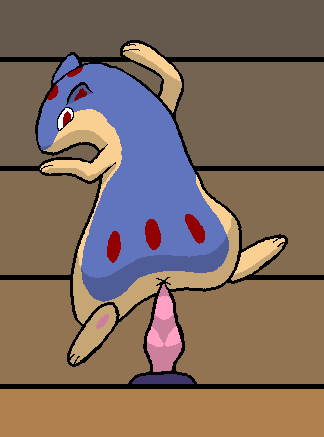 ambiguous_gender anal anal_sex anus cyn_(artist) dildo dildo_sitting feral generation_2_pokemon low_res nintendo penetration pokemon pokemon_(species) quilava sex_toy solo x_anus