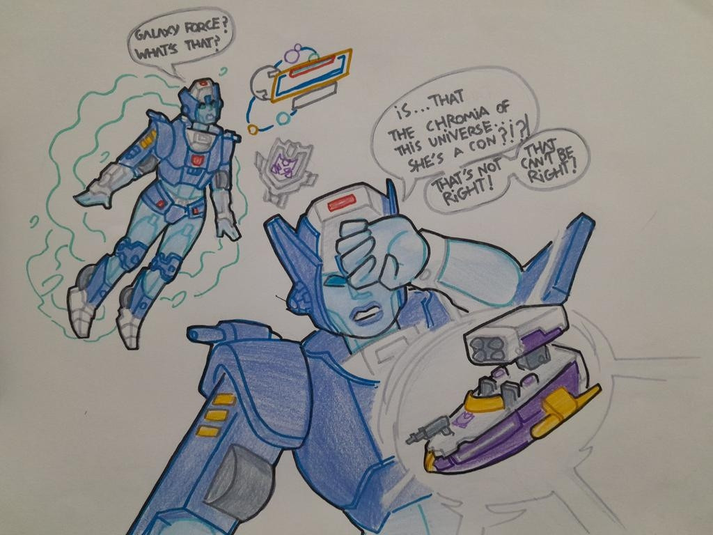 chromia, churino6, dialogue, thunderblast, transformation, transformation sequence, transformers, transformers cybertron, transformers g1