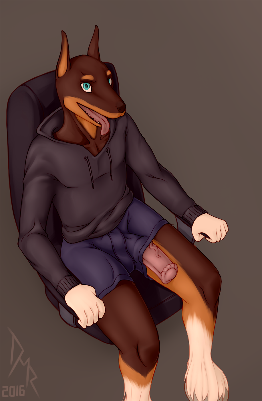 1boy 2016 animal_genitalia animal_penis anthro big_penis boxers canine chair doberman draft_horse equine equine_penis flaccid furry furshit hoodie hooves horse horsecock hybrid junker looking_at_viewer male male_only mammal open_mouth penis shire simple_background sitting smile solo teeth tongue tongue_out underwear wardrobe_malfunction