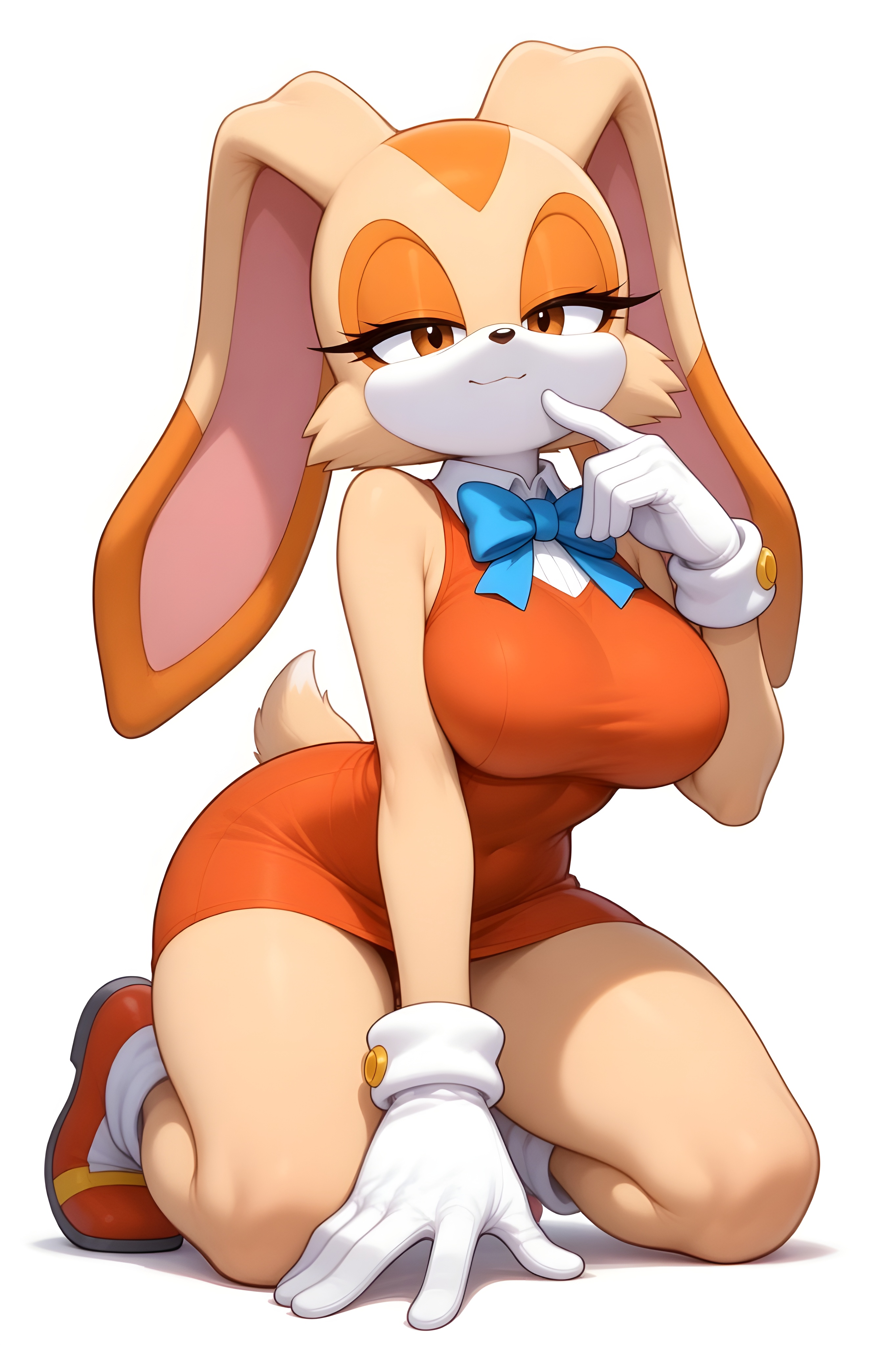1animal, 1feral, 1girls, ai generated, animal, ass, big ass, big breasts, brasil louco, breasts, bubble ass, bubble butt, clothed, clothed female, clothing, cream the rabbit, curvaceous, curvy, curvy body, curvy figure, dominant, dominant female, female, female only, fully clothed, furry, furry female, large ass, large breasts, looking at viewer, mature, mature anthro, mature female, mature furry, mature woman, rabbit, rabbit ears, rabbit girl, seducing, seducing viewer, seductive, seductive look, seductive smile, sega, sexy, sexy body, sexy pose, simple background, solo, solo female, solo focus, sonic (series), sonic the hedgehog (series), tagme, tail, teen, teen girl, teenage girl, teenager, thick ass, thick body, thick thighs, voluptuous, voluptuous body, voluptuous female, voluptuous furry, white background, wings