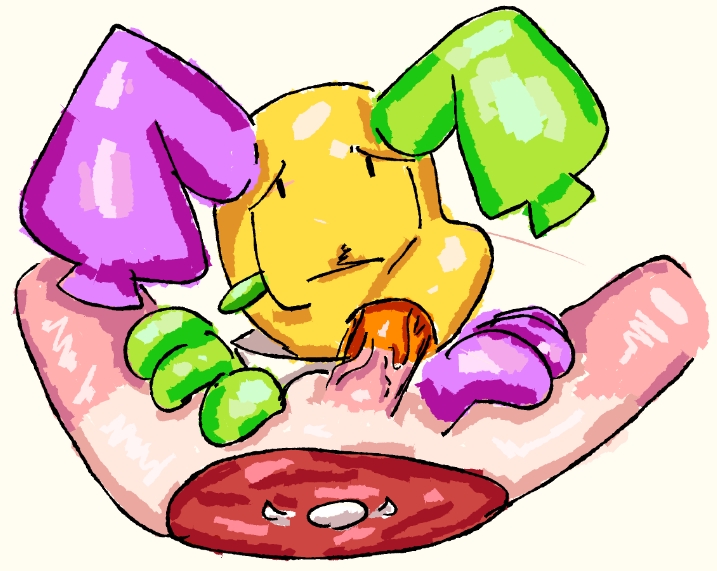 2boys, 2d, awhellnahthatkilledshrimpo...., blowjob, dandy's world, dick, dick in mouth, dick on face, looey (dandy's world), male, penis, shrimpo (dandy's world), yaoi