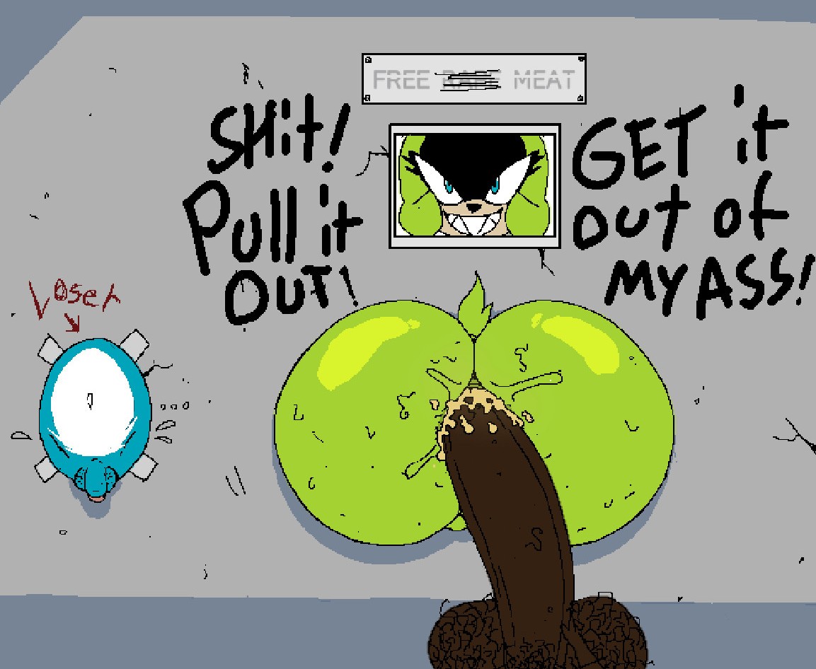 1girls, 2boys, anal, anal sex, anus, balls, big anus, big ass, big cock, big dick, big penis, blue eyes, cuck, cuckold, cuckolding, cyan fur, dark skin, dark-skinned male, female, flies for smell, furry, glory hole, glory wall, green fur, hyper, hyper balls, hyper penis, kitsunami the fennec, male, penis, pubes on butt, sex, sharp teeth, small penis, small penis humiliation, smegma, smelly, smelly cock, sonic (series), surge the tenrec, tail, varix