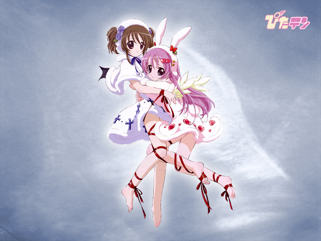 angel_and_devil demon demon_girl devil fully_clothed misha misha_(pita_ten) pita_ten shia_(pita_ten) wings