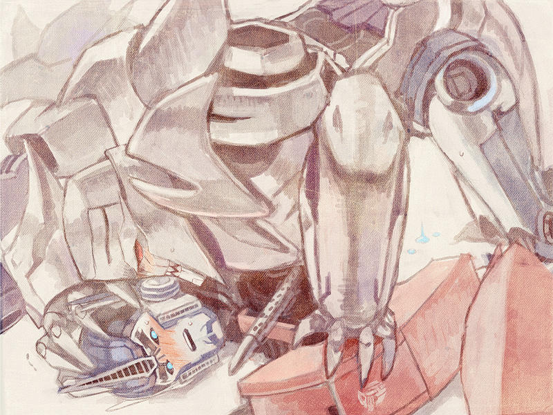 2boys male male_only megatron optimus_prime robot transformers transformers_prime yaoi