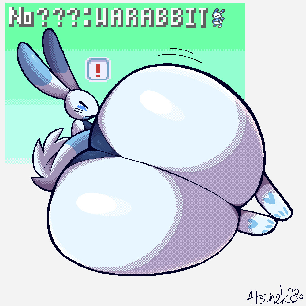 anthro anthro_only atsuinekowo big_ass bubble_butt furry huge_ass pokemon pokemon_(species) tagme thick_thighs warabbit wide_hips