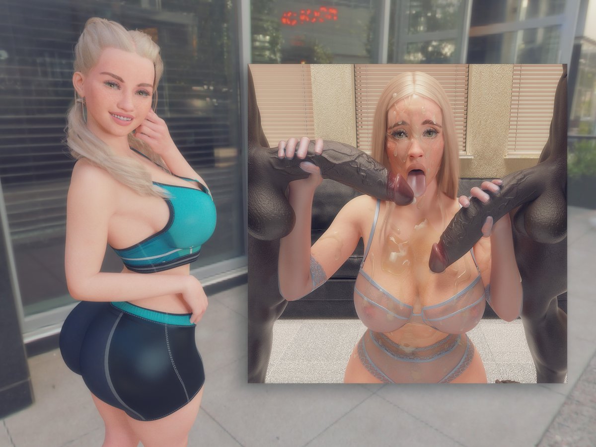 1girls 2boys 3d 3dcg 3dx after_oral ass ass_bigger_than_head ass_focus big_ass big_breasts big_penis blacked blonde_hair blue_eyes breasts bukkake cheating color cuckold cuckold_pov cum cum_in_mouth cum_on_breasts cum_on_face cumshot curvaceous curvy curvy_figure dark-skinned_male dark_skin daz_studio ejaculation ejaculation_between_breasts ejaculation_in_mouth gigantic_ass gigantic_penis grabbing_penis group group_sex gym_clothes handjob huge_ass huge_breasts huge_cock huge_penis interracial large_ass large_breasts larger_male light-skinned_female light_skin muscular_male netorare nipples nipples_visible_through_clothing ntr oral original original_character penis penis_grab sex smile smiling_at_viewer thick thick_legs thick_penis thick_thighs thighs threesome tsuyosakuroi uncensored veiny_penis