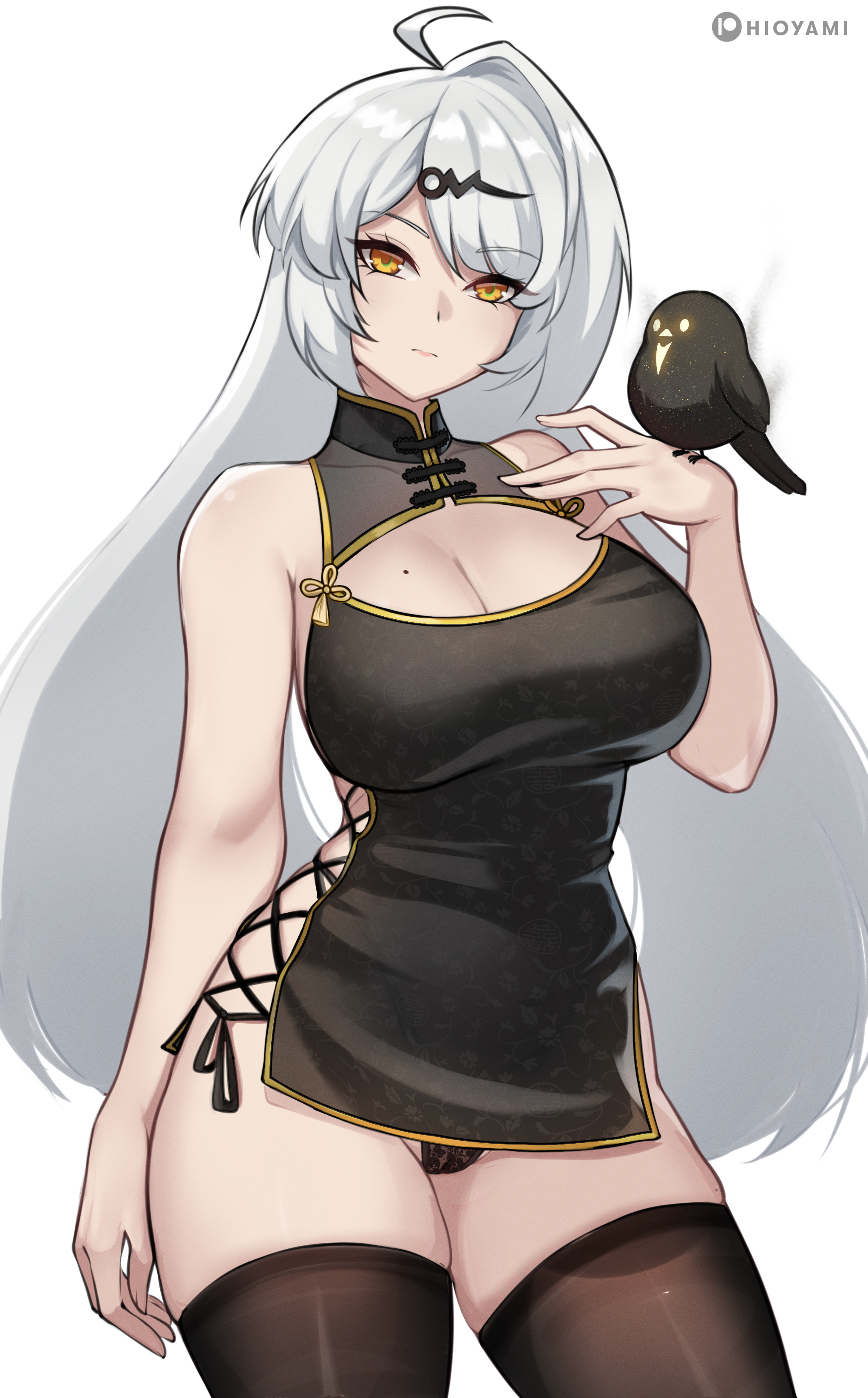 big breasts, breasts, curvaceous, curvy, curvy female, female, female focus, hioyami, huge breasts, large breasts, light skin, light-skinned female, slim waist, solo female, thick thighs, thighs, yixuan (zenless zone zero), zenless zone zero