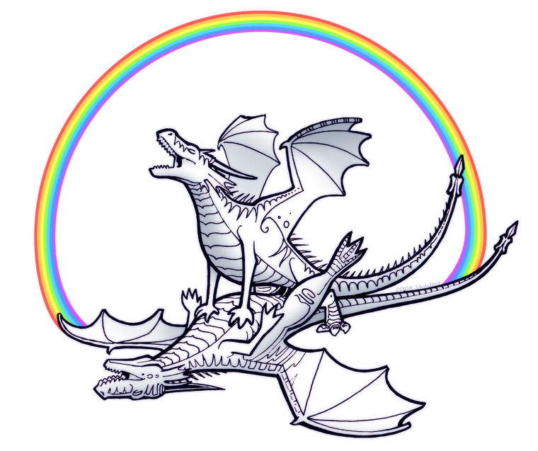 ambiguous_gender dragon male rainbow sex skadjer western_dragon