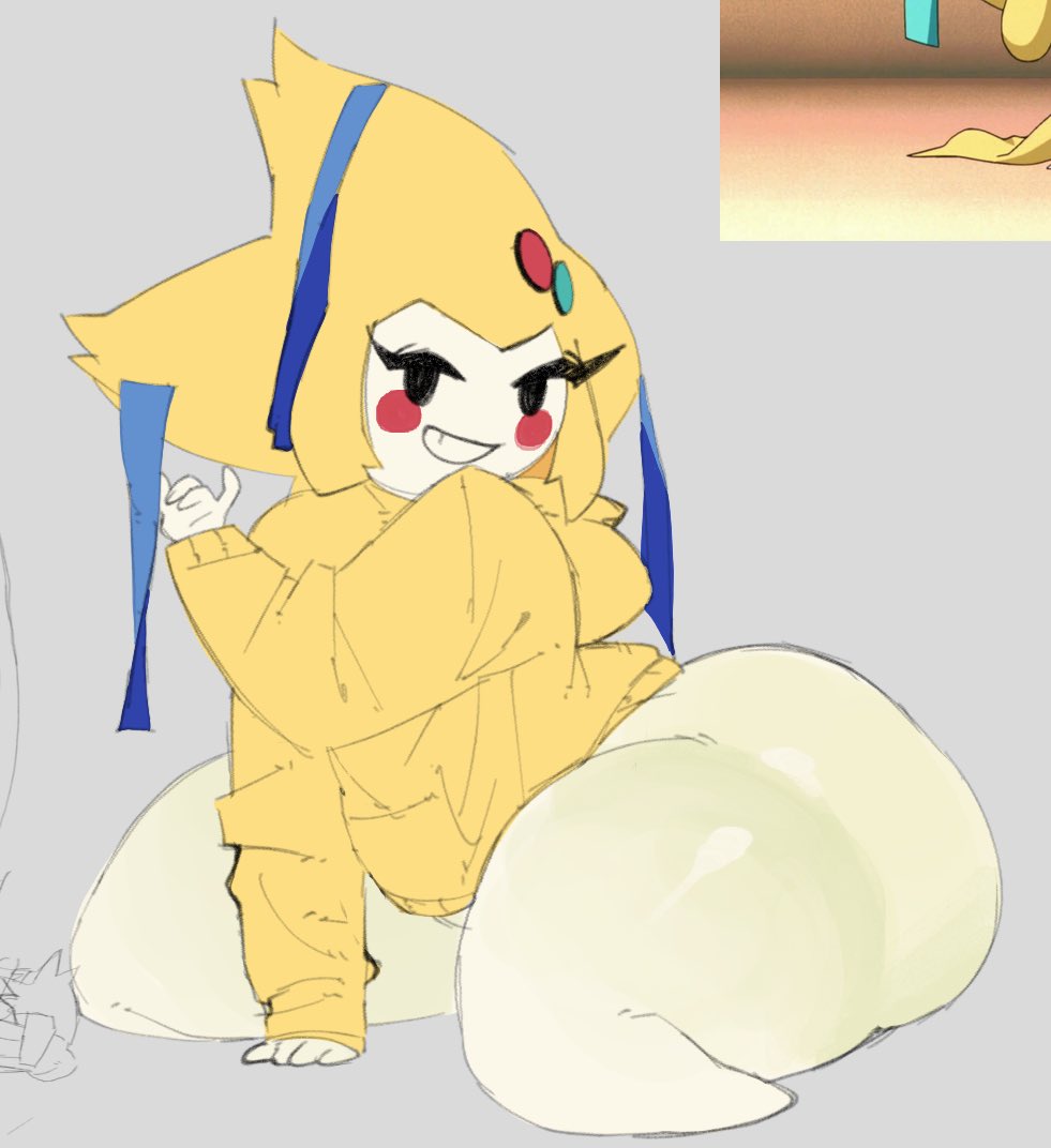 1boy ass big_ass big_butt bubble_ass bubble_butt dumptruck_ass dumptruck_butt femboy ic0nmon jirachi legendary_pokemon looking_at_viewer male male_focus male_only pokemon pokemon_(species) solo solo_focus solo_male tagme thick_ass thick_thighs thunder_thighs thunderthighs