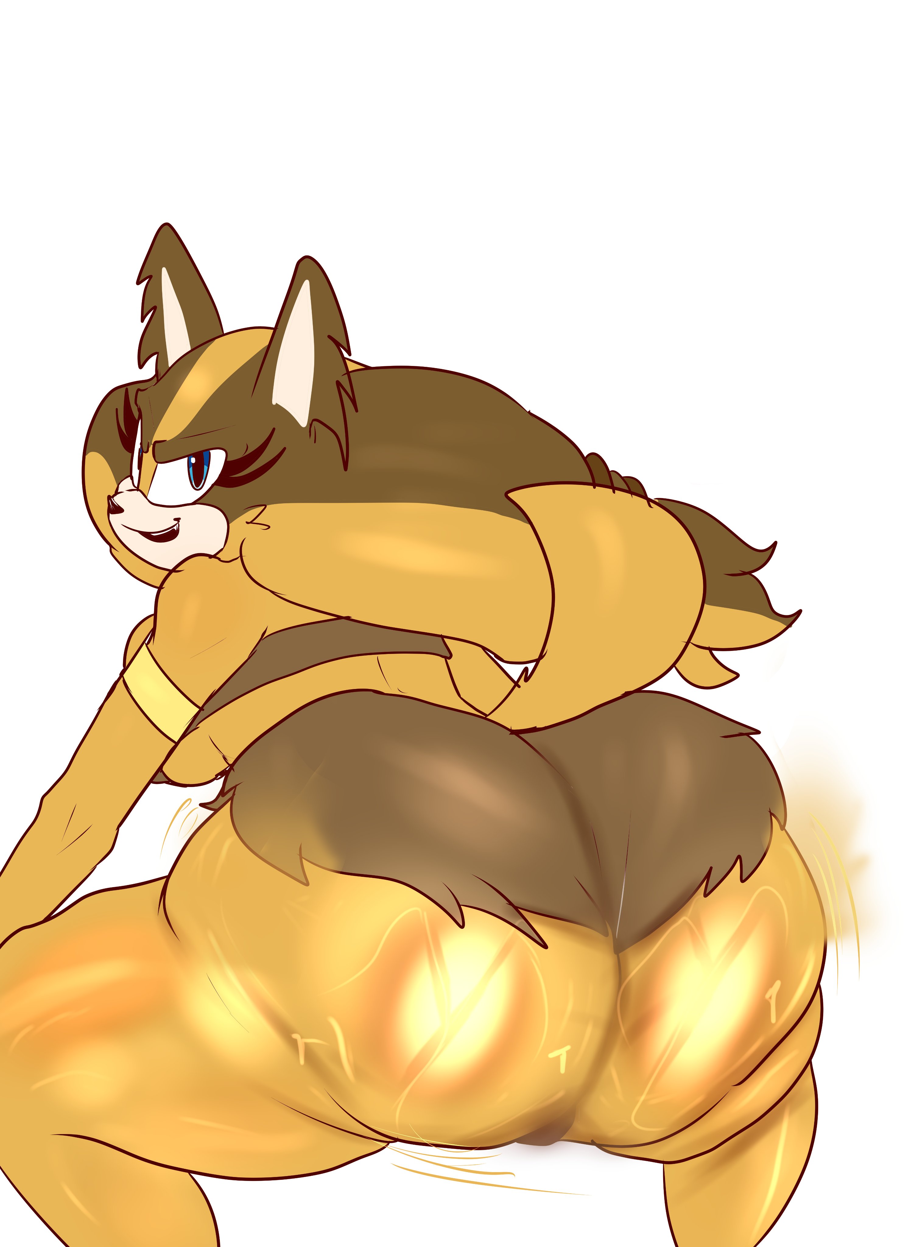 1girls, anthro, ass, ass bigger than head, ass focus, ass shake, ass up, badger, big ass, big butt, blue eyes, clothed, clothed female, clothing, female, female focus, female only, fur, huge ass, huge butt, massive ass, orange body, orange fur, sega, shaking ass, solo, solo female, solo focus, sonic (series), sonic boom, sonic the hedgehog (series), sticks the badger, susknuckles, twerking
