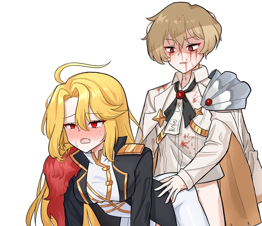 1boy, 1girl, 1girls, don quixote (limbus company), limbus company, project moon, sancho (limbus company), sex, sinclair (limbus company), twink