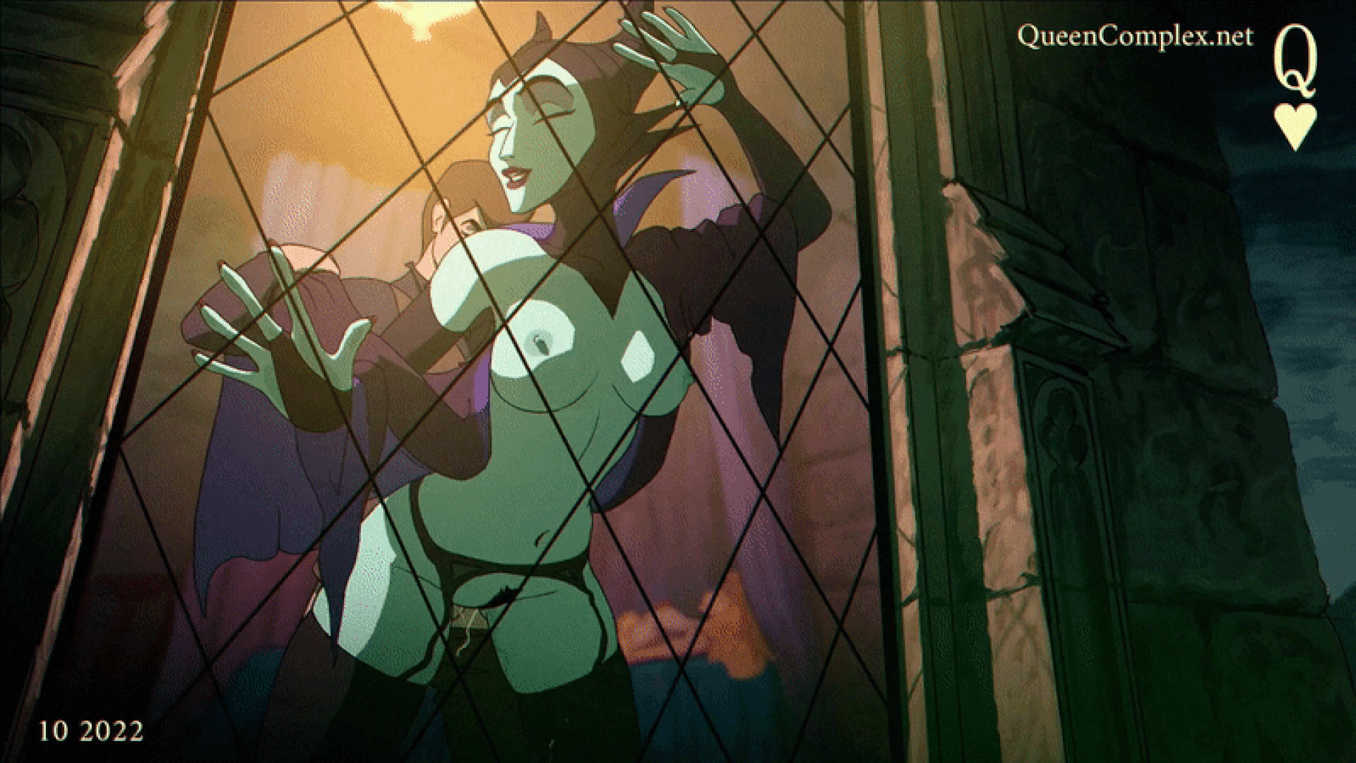 2022, against glass, against window, animated, animation, aurora (sleeping beauty), big boobies, big breasts, big titties, breasts, closed eyes, disney, disney prince, disney princess, disney villains, dripping, dripping precum, horns, lingerie, lipstick, loop, looping animation, maleficent, mature female, midriff, nipples, no panties, older female, pale skin, precum, pressed on glass, pressing breasts, prince, prince phillip, princess, pubes, pubic hair, queencomplex, red lipstick, royalty, sleeping, sleeping beauty (1959 film), thrusting, thrusting into ass, thrusting into pussy, titties, villain, villainess, white male, witch, younger male