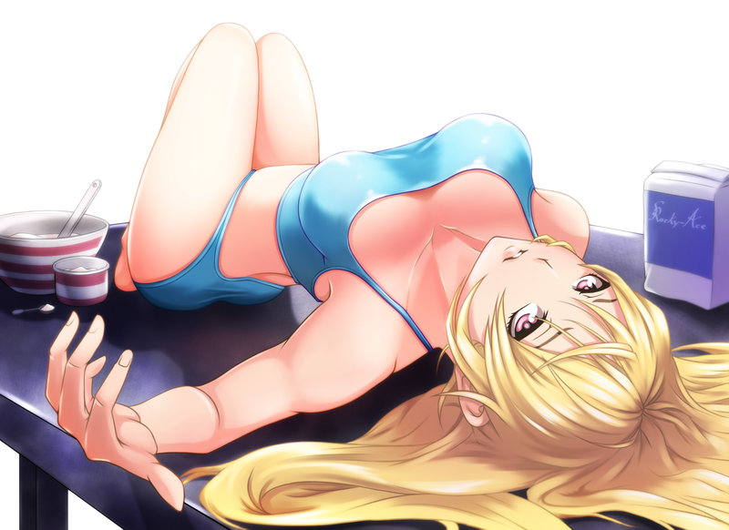 1girls, blonde hair, blonde-haired female, female, female only, nakiri erina, rocky-ace, shokugeki no souma, solo, tagme