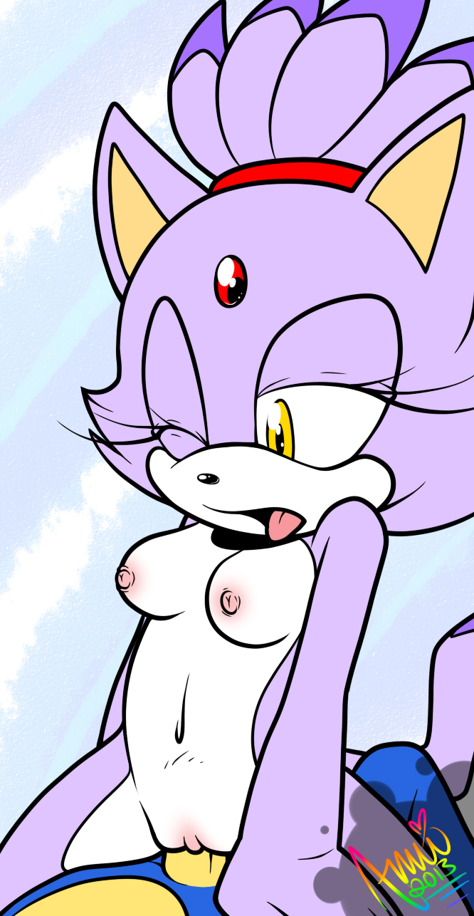 2013 amuzoreh anthro areola balls blaze_the_cat blue_fur breasts duo erect_nipples erection faceless_male feline female fur hedgehog male mammal naked navel nipples nude one_eye_closed open_mouth penetration penis pussy sex solo_focus sonic_(series) sonic_the_hedgehog straight tongue tongue_out vaginal_penetration wink yellow_eyes