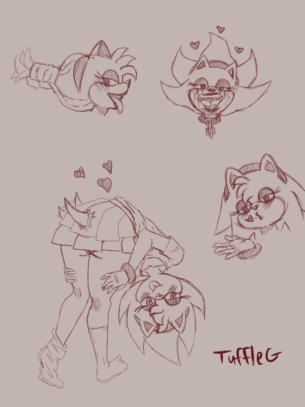 amy_rose anthro blowing_kiss blush blush_lines bodily_fluids drooling eulipotyphlan female hedgehog mammal roughlove69 running_makeup saliva sega sonic_the_hedgehog_(series) teasing tongue tongue_out