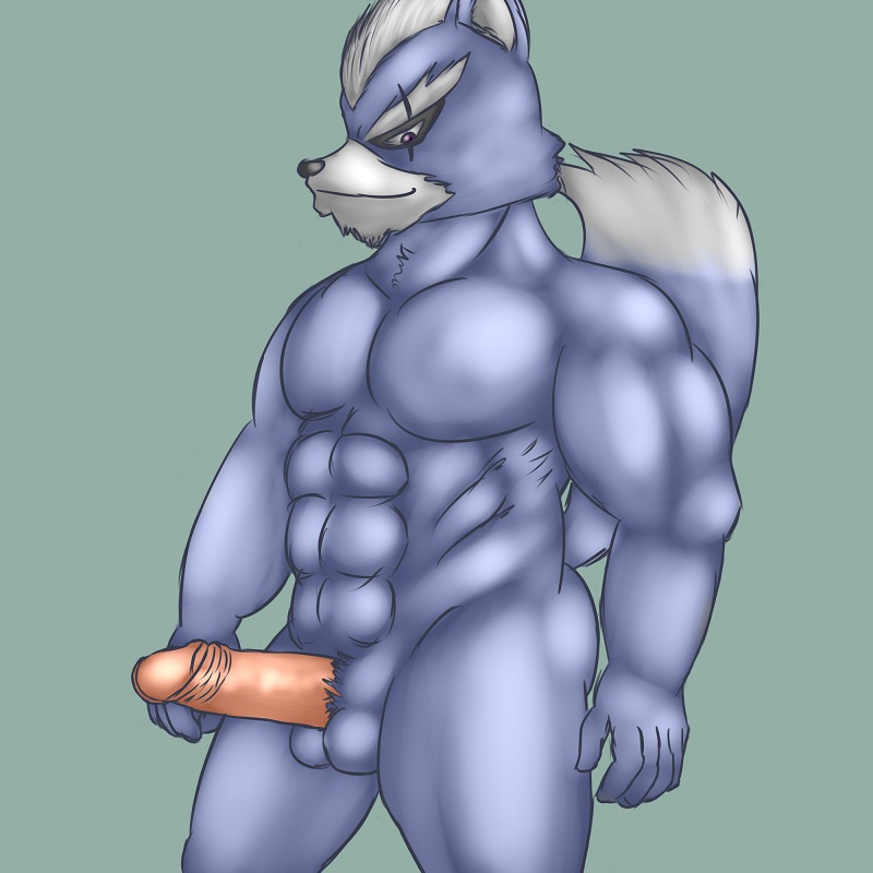 1boy 2016 abs balls big_penis canine erection fur furry furry_only grey_fur humanoid_penis looking_away looking_to_the_side male male_focus male_only mammal muscles muscular muscular_male nintendo no_humans penis pink_penis simple_background six_pack smile solo solo_focus solo_male star_fox testicles thevillager video_games wolf wolf_ears wolf_humanoid wolf_o'donnell wolf_tail