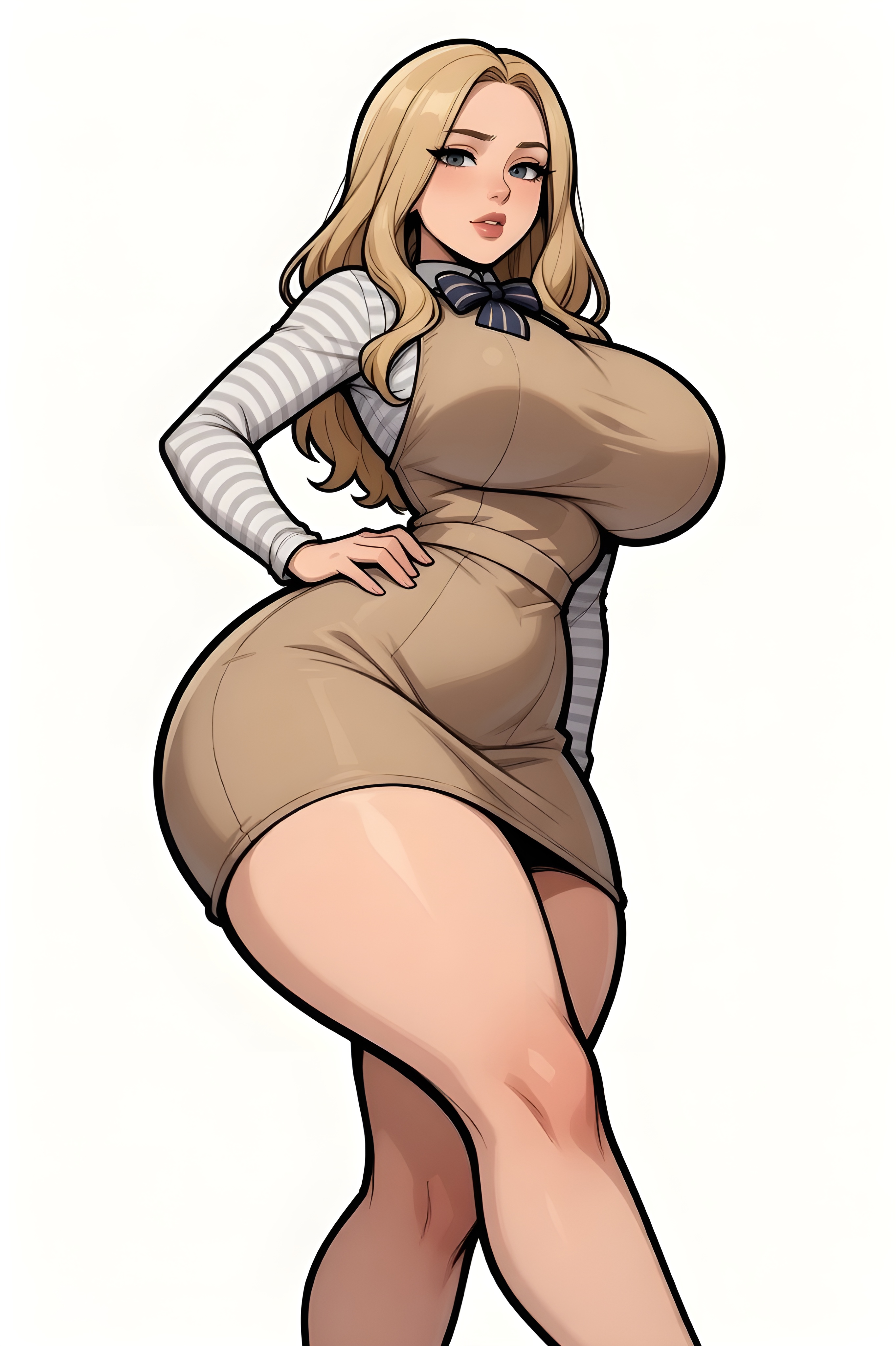 1female, 1girls, ai generated, alternate body build, ass, big ass, big breasts, big butt, brasil louco, breasts, bubble butt, curvaceous, curvy, curvy body, curvy figure, dominant, dominant female, female, female only, large ass, large breasts, looking at viewer, m3gan, m3gan (film), m3gan 2.0, mature, mature female, mature woman, milf body, seducing, seducing viewer, seductive, seductive look, seductive smile, sexy, sexy body, sexy pose, simple background, solo, solo female, solo focus, tagme, thick ass, thick body, thick butt, thick thighs, voluptuous, voluptuous body, voluptuous female, white background
