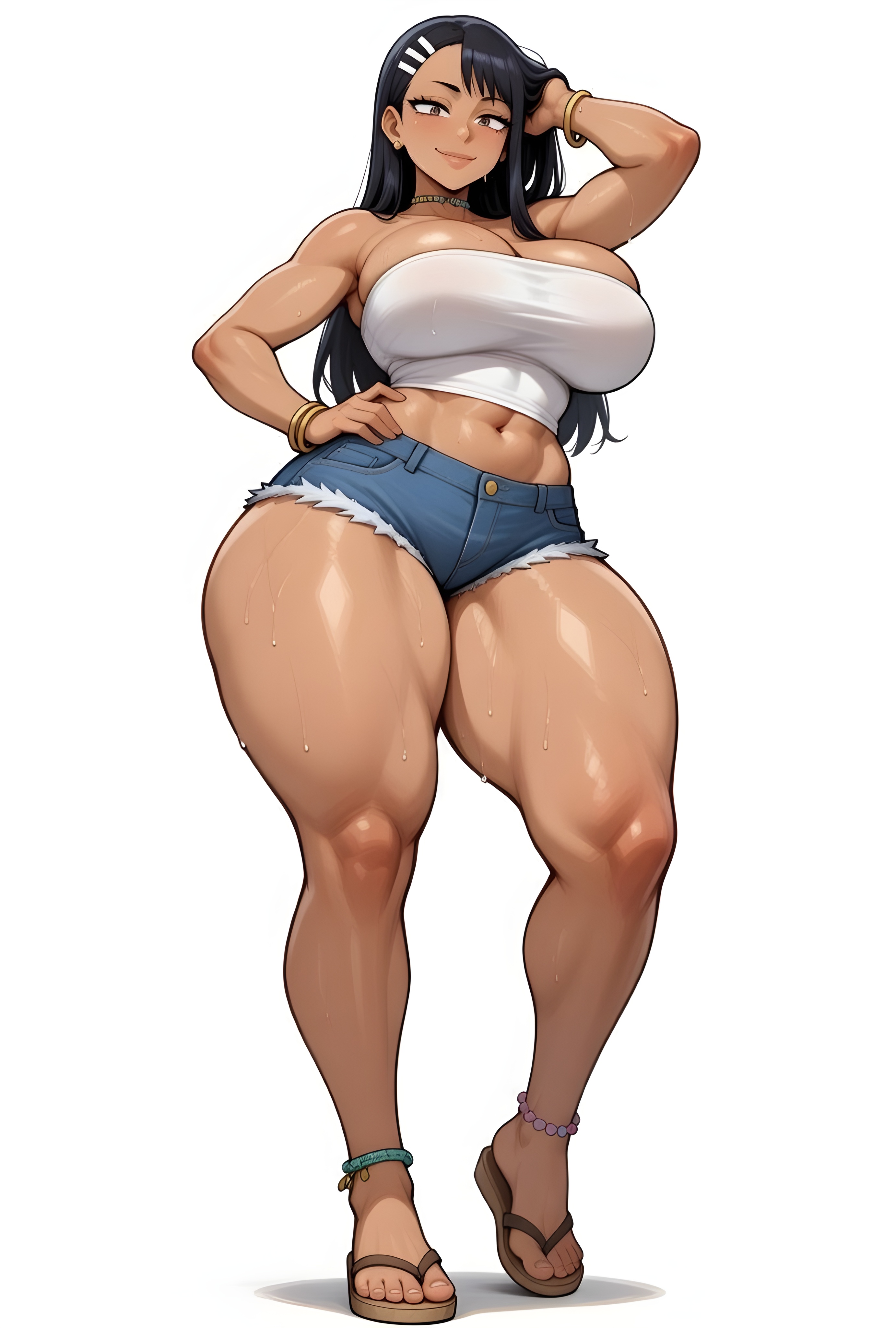 1female, 1girls, aged up, ai generated, big ass, big breasts, big butt, brasil louco, breasts, bubble ass, bubble butt, curvaceous, curvy, curvy body, curvy figure, cute, dominant, dominant female, fat ass, fat butt, fat female, female, female only, front view, hayase nagatoro, large ass, large breasts, looking at viewer, please don't bully me, nagatoro, seducing, seducing viewer, seductive, seductive look, seductive smile, sexy, sexy body, sexy pose, simple background, solo, solo female, solo focus, tagme, teen, teen girl, teenage girl, teenager, thick ass, thick body, thick butt, thick thighs, voluptuous, voluptuous body, voluptuous female, white background